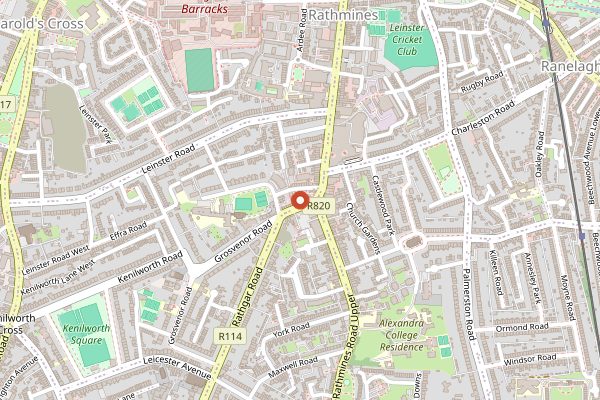 Map showing Lottie's in Dublin