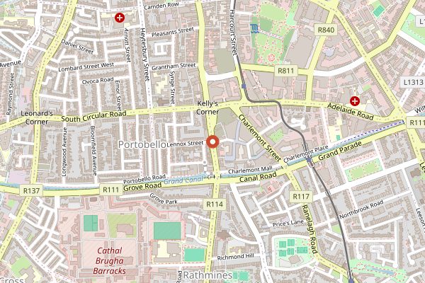 Map showing Richmond in Dublin