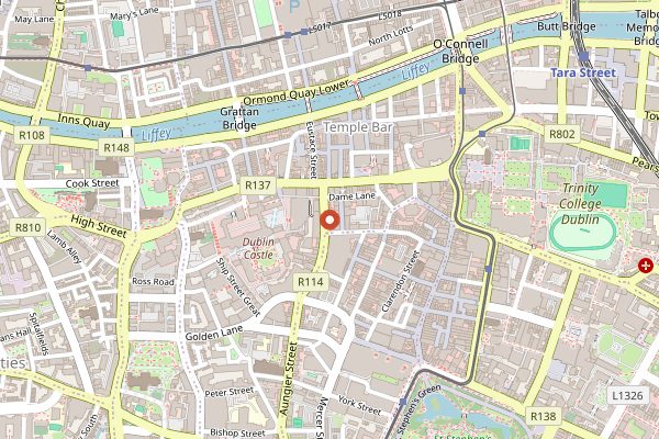 Map showing Yamamori Izakaya in Dublin