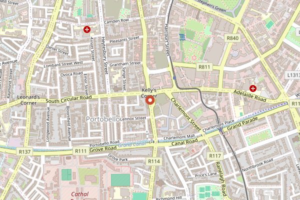 Map showing La Cocina in Dublin