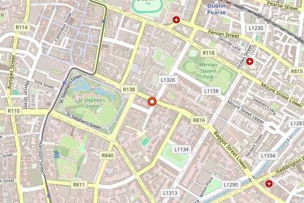 Map showing Etto in Dublin