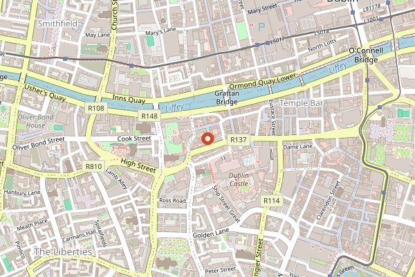 Map showing The Piglet in Dublin