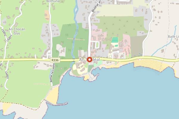 Map showing Spiddal River Brewery in Galway