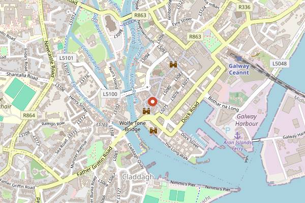 Map showing Coffeewerk + Press in Galway