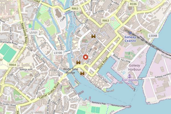 Map showing Papa Rich in Galway