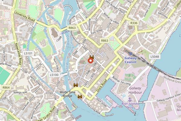 Map showing Pratai in Galway