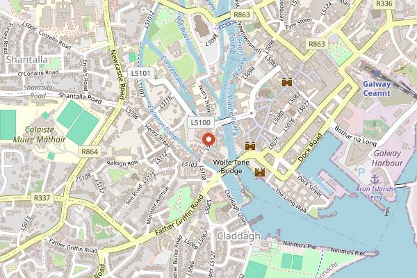 Map showing Dela in Galway