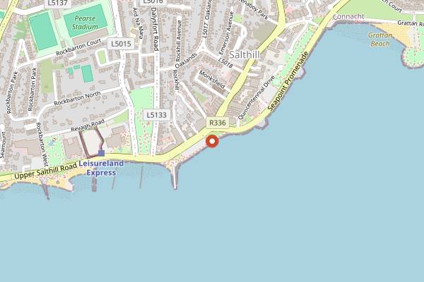 Map showing Blackrock Cottage in Galway