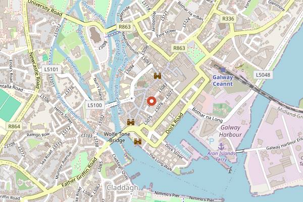 Map showing Cava Bodega in Galway