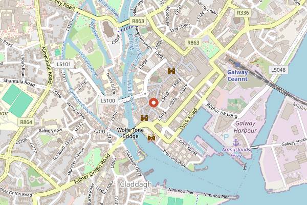 Map showing High Cafe in Galway