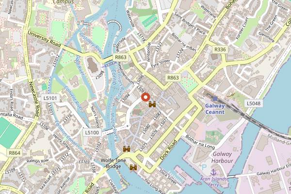 Map showing Hooked in Galway