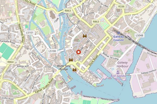 Map showing The Dough Bros in Galway