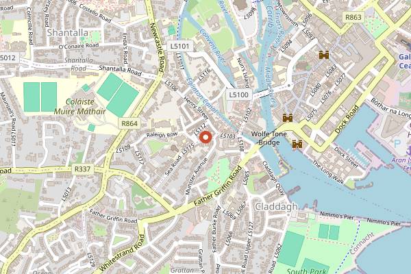Map showing Urban Grind in Galway