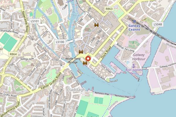 Map showing Eastern Tandoori in Galway