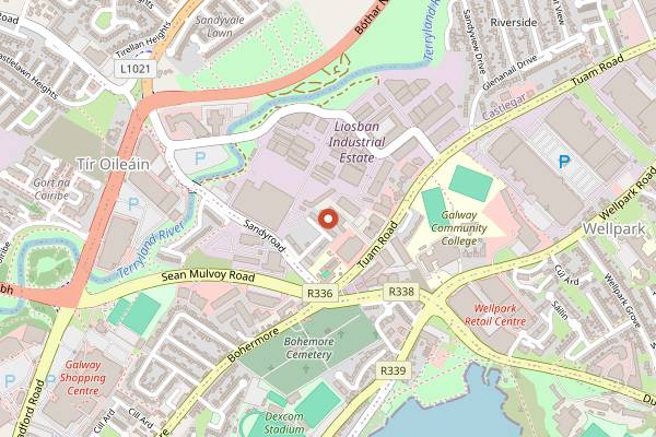 Map showing Galway International Arts Festival Food Programme in Galway