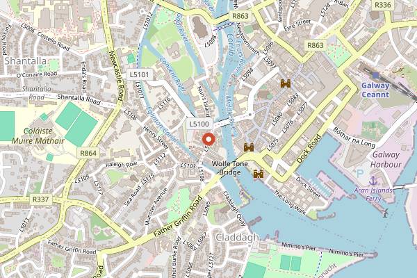 Map showing Aniar in Galway