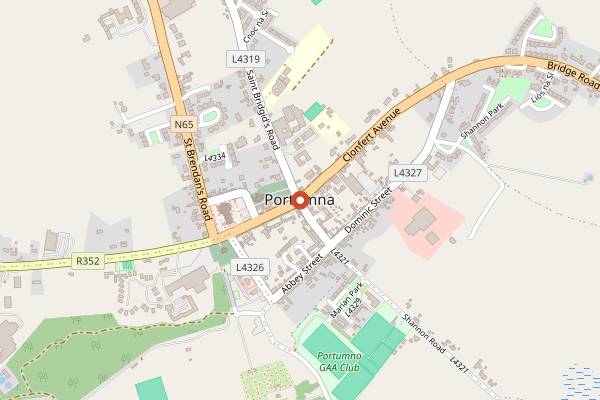 Map showing Portumna Farmers' Market in Galway