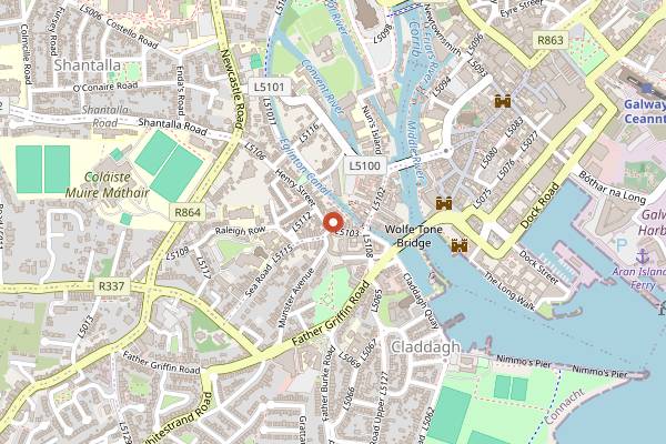 Map showing Bierhaus in Galway