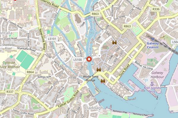 Map showing Il Vicolo in Galway