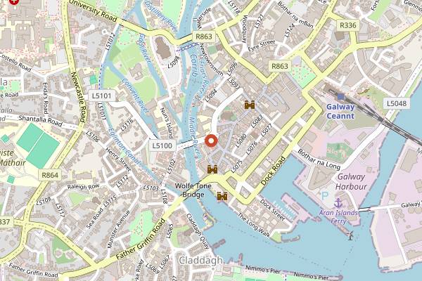 Map showing Nut Hot in Galway