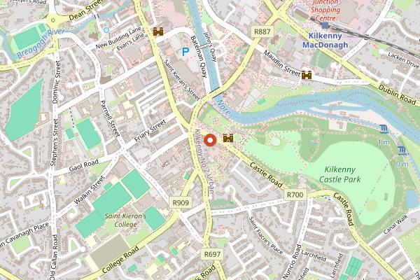 Map showing Ristorante Rinuccini Bar in Kilkenny