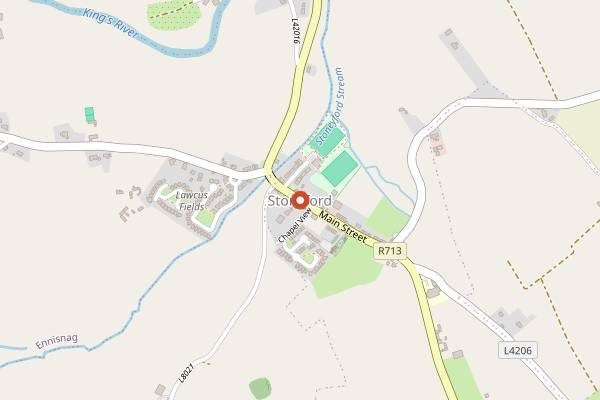 Map showing Knockdrinna Farmhouse Cheese, Stoneyford in Kilkenny