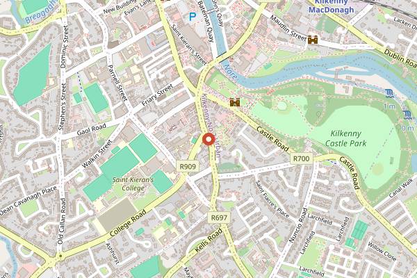 Map showing Cafe La Coco in Kilkenny