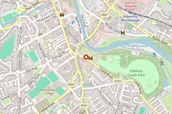 Map showing Kilkenny Farmers Market in Kilkenny