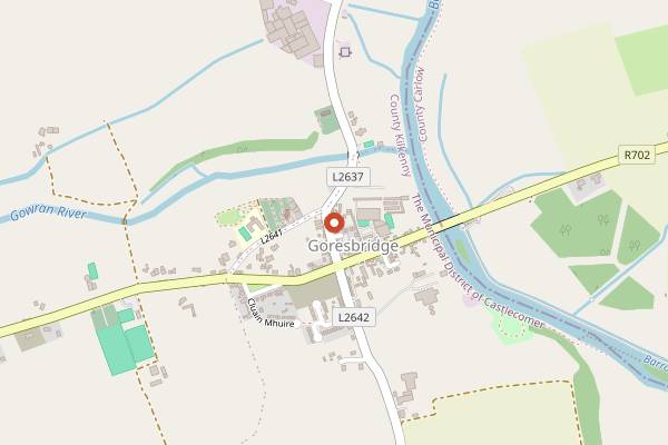 Map showing Arán Artisan Bakery and Bistro in Kilkenny