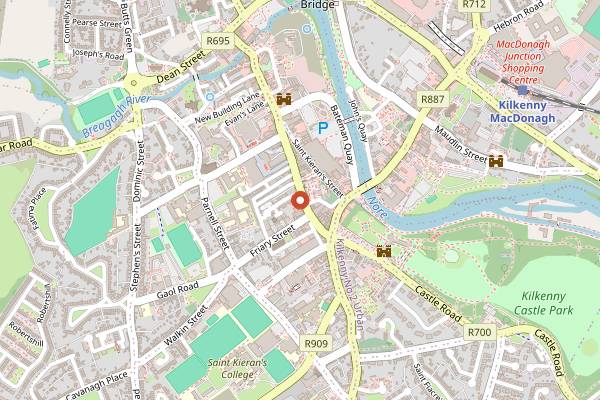 Map showing The Fig Tree Restaurant in Kilkenny