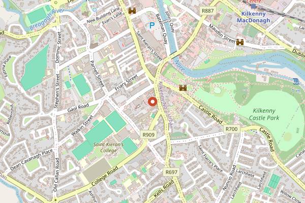 Map showing Zuni in Kilkenny