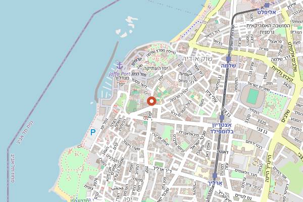 Map showing Abouelafia in Tel Aviv