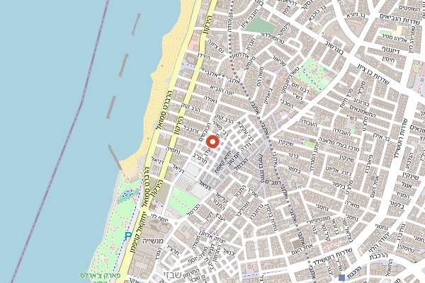 Map showing Balinjera in Tel Aviv