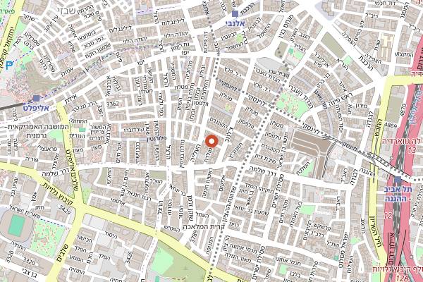 Map showing Citrus and Salt Group Cooking Workshop in Tel Aviv