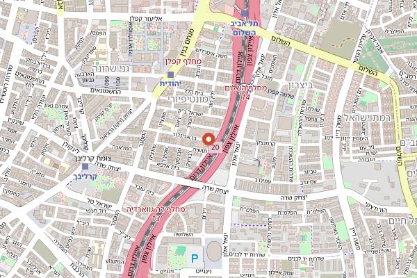 Map showing The Cooking Studio Classic Cooking Class in Tel Aviv