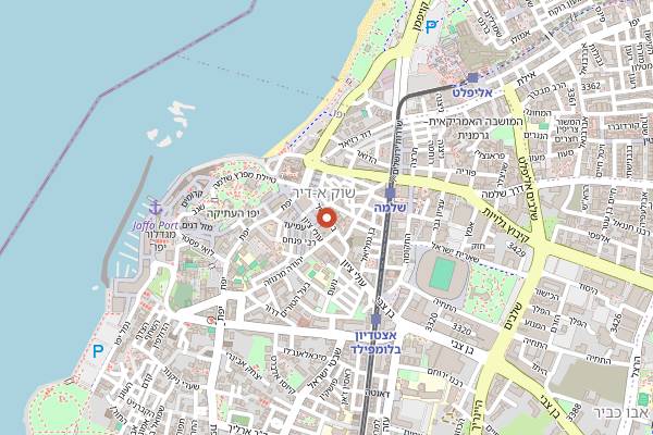 Map showing Dr. Shakshuka in Tel Aviv
