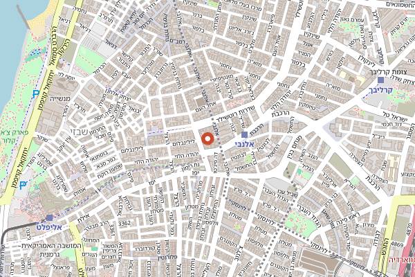 Map showing Neroli in Tel Aviv