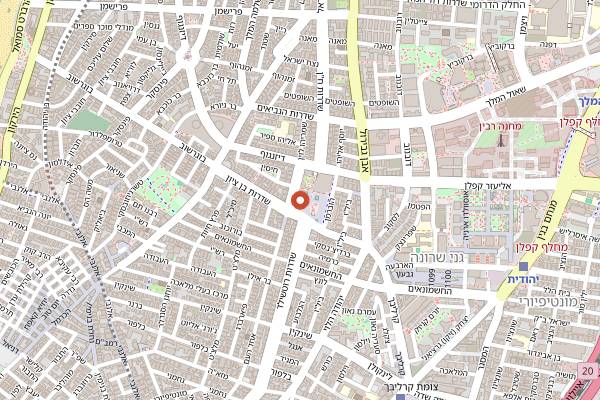 Map showing Sommelier in Tel Aviv