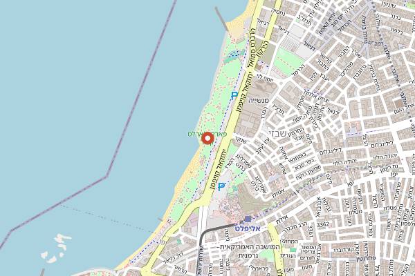 Map showing Tel Aviv EAT in Tel Aviv
