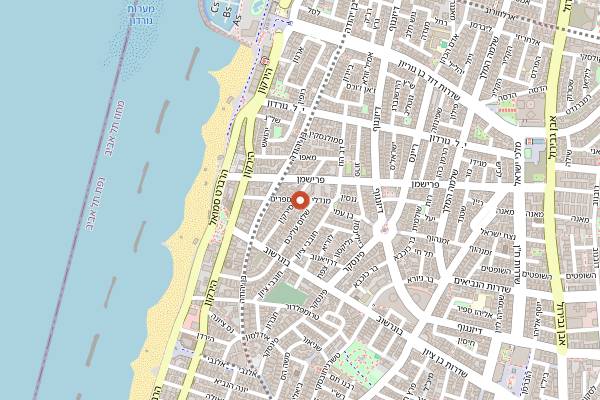 Map showing Mashya in Tel Aviv