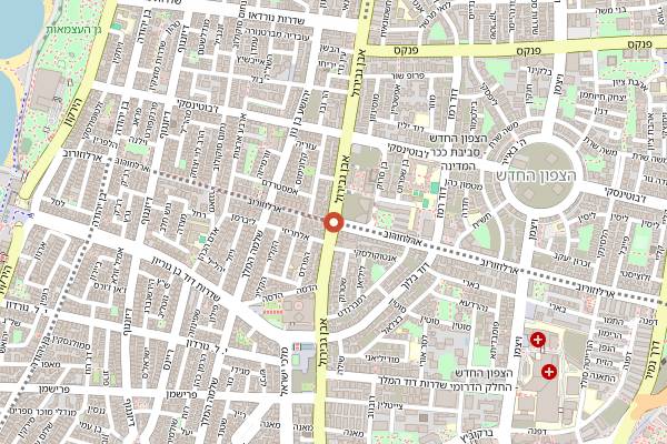 Map showing Shila in Tel Aviv