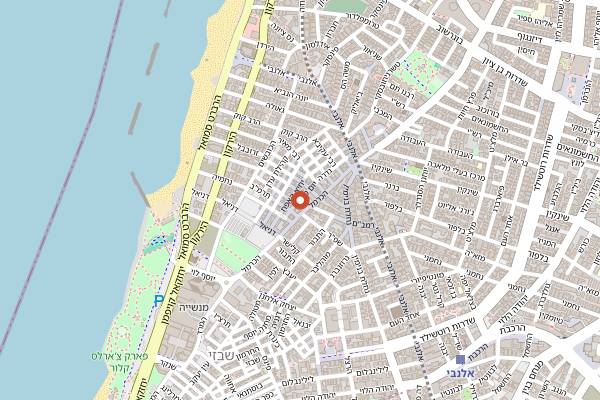 Map showing Giveret Kwaytiew in Tel Aviv