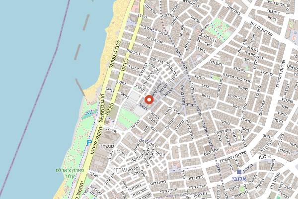 Map showing Irit's Lachuch in Tel Aviv