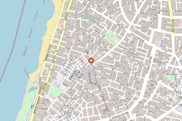 Map showing HaMalabia in Tel Aviv