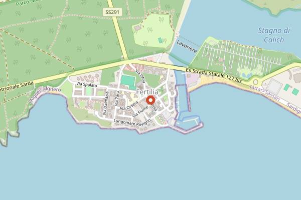 Map showing Cohiba in Alghero