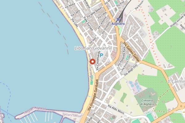 Map showing Maracaibo Cocktail Bar in Alghero