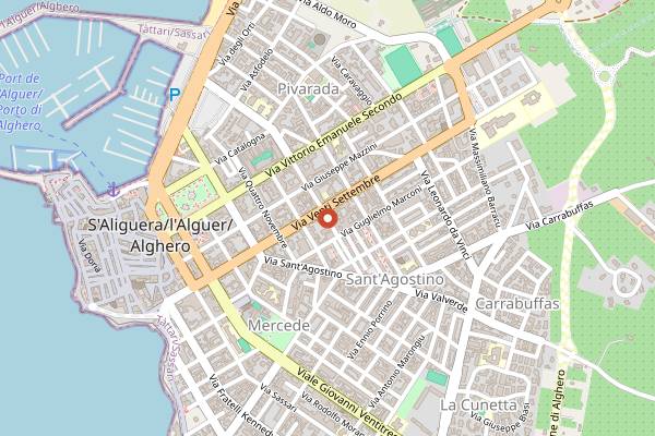 Map showing Démodé Bistrot in Alghero
