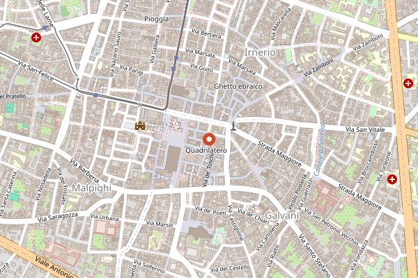 Map showing Paolo Atti & Figli in Bologna