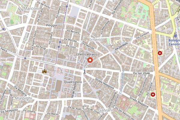 Map showing Brek Cocktail Bar in Bologna