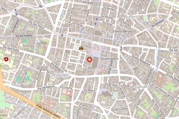 Map showing Gran Bar in Bologna
